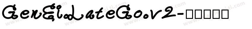 GenEi LateGo v2字体转换